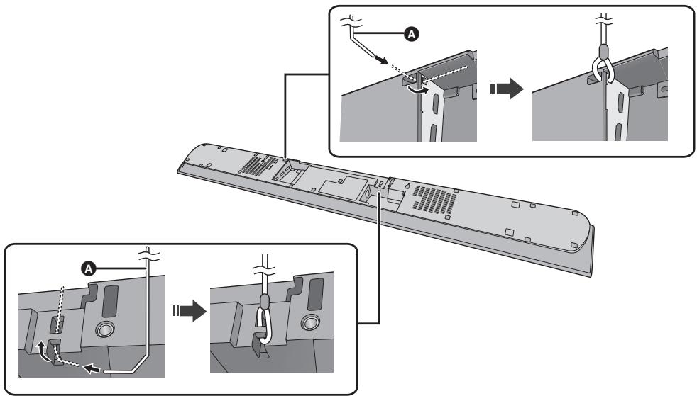 PANASONIC SC-HTB885EG - Collegare il cordoncino all'unità principale. - 1