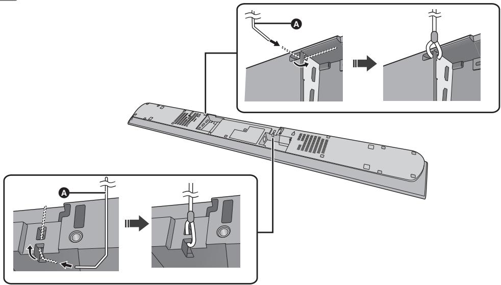 PANASONIC SC-HTB885EG - Bringen Sie das Kabel am Hauptgerät an. - 1