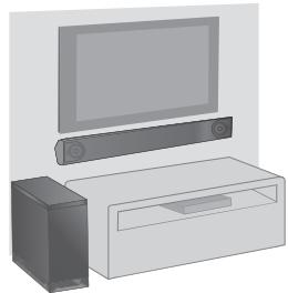 PANASONIC SC-HTB885EG - Bei der Anbringung des Hauptgeräts an einer Wand - 2