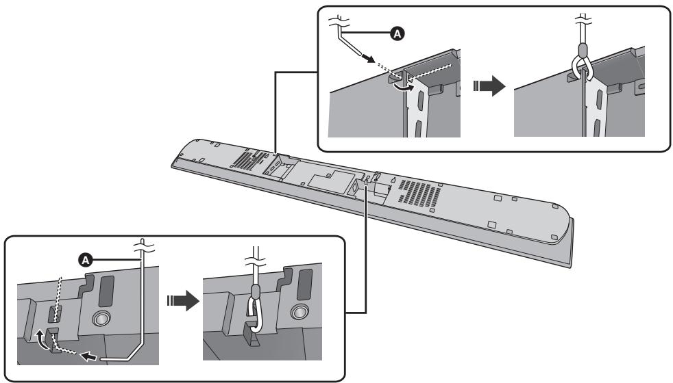 PANASONIC SC-HTB885EG - Bringen Sie das Kabel am Hauptgerät an. - 1