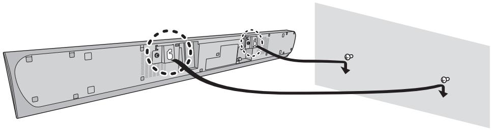 PANASONIC SC-HTB885EG - Vissez une vis dans le mur. - 3