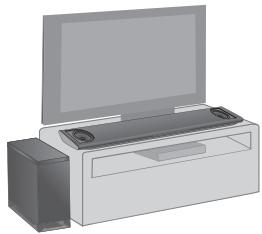 PANASONIC SC-HTB885EG - Lorsque vous placez l'appareil principal dans un meuble ou sur une table - 2