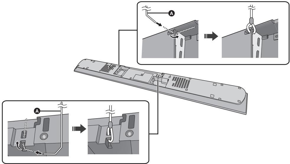 PANASONIC SC-HTB885EG - Collegare il cordoncino all'unità principale. - 1