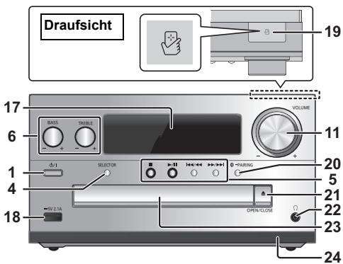 PANASONIC SC-PMX70BEG - Liste der Bedienelemente - 2