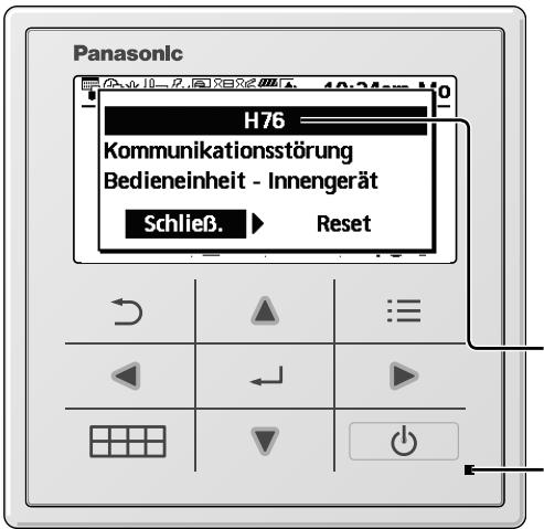 PANASONIC WH-SDC03H3E5 - Kriterien für die Abschaltung des Geräts - 1