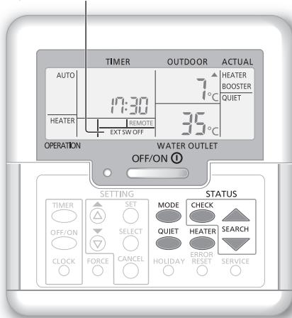 PANASONIC WHMHF09G3E8 - Mise en marche du chauffage de secours - 1