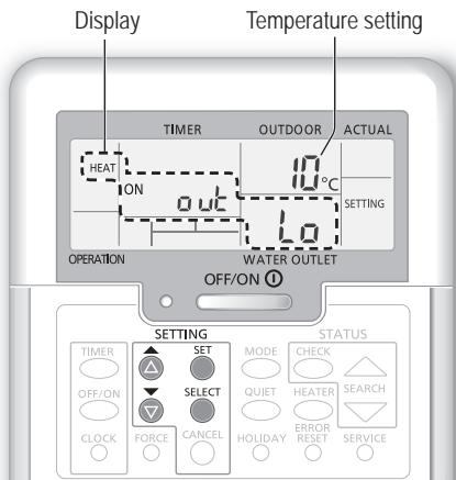 PANASONIC WHMHF09G3E8 - System temperature setting - 1