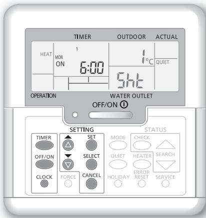 PANASONIC WHMHF09G3E8 - Verifica del programma del timer corrente - 1