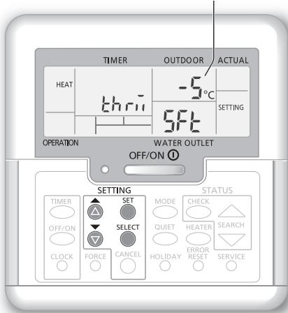 PANASONIC WHMHF09G3E8 - Alteração da temperatura da água - 2
