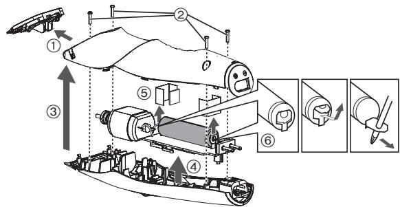PANASONIC ER-GP30 - Entfernen Sie den eingebauten, wiederaufladbaren Akku vor der Entsorgung aus dem Haarschneidegerät. - 1