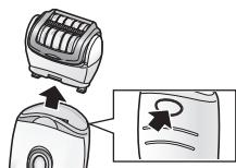 PANASONIC ES-ED96 - Changement de la tête - 1