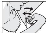 PANASONIC ES-ED96 - Select the mode by pressing the power switch [①②1]. (→ Page 16) - 3