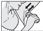 PANASONIC ES-ED96 - Select the mode by pressing the power switch [①②1]. (→ Page 16) - 2