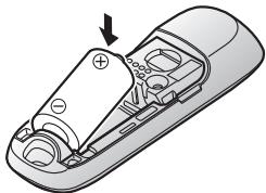 PANASONIC KX-HNK102EX - Legen Sie die Batterie ein. - 1
