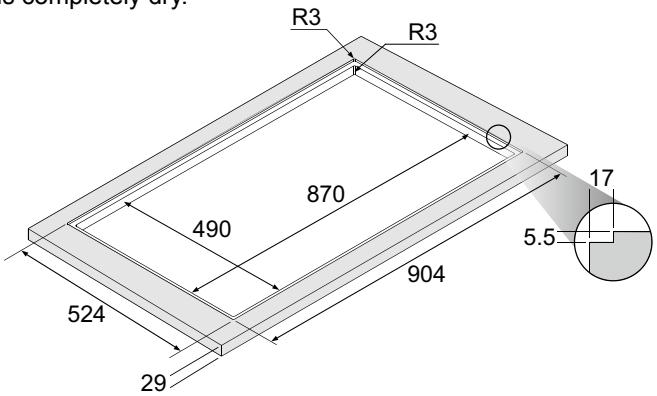 PANASONIC KYB926SLEPG - Installing the appliance as flush-fitting - 1