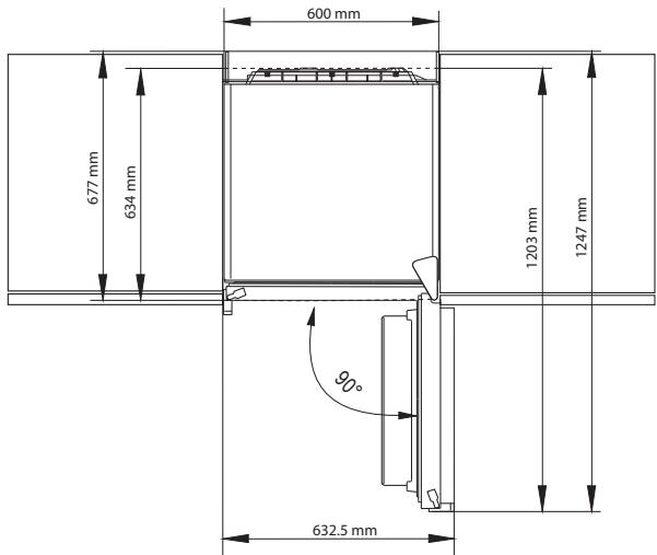 PANASONIC NRBN31EW2 - Avec les portes entièrement ouvertes - 1