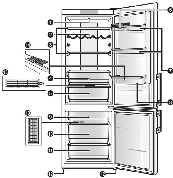 PANASONIC NRBN31EW2 - Diepvriesvak - 2
