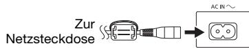 PANASONIC SC-AKX660E - Verbinden Sie das Netzkabel. - 1