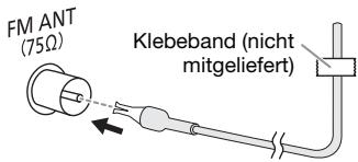 PANASONIC SC-AKX660E - Verbinden Sie die FM (UKW)-Zimmerantenne. - 1