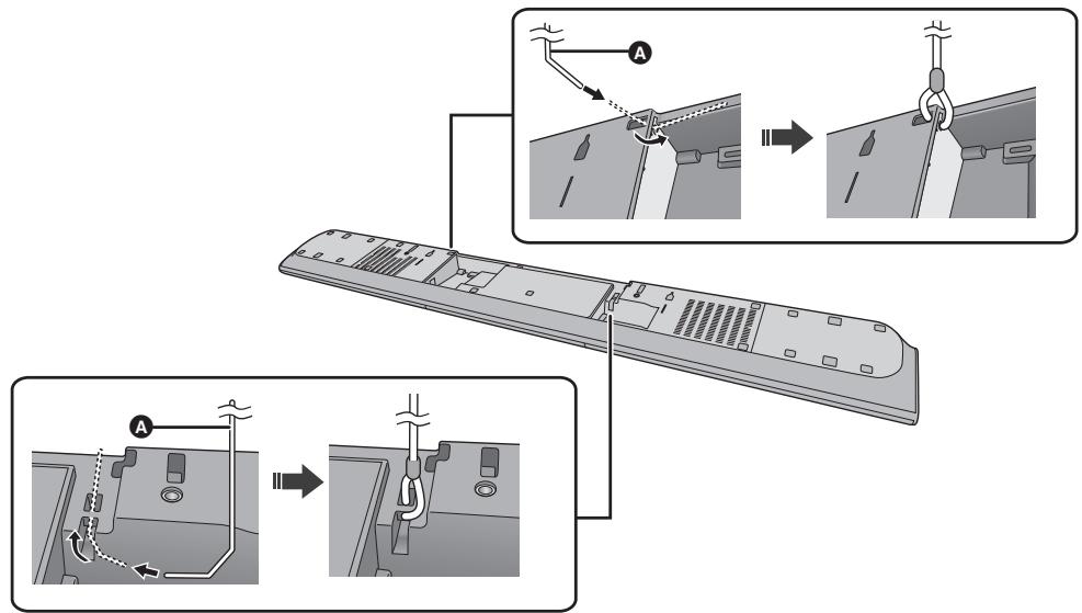 PANASONIC SCHTB385EG - Bringen Sie das Kabel am Hauptgerät an. - 1