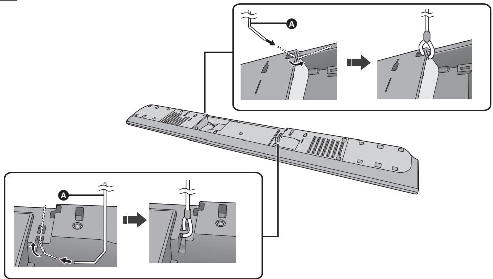 PANASONIC SCHTB385EG - Bringen Sie das Kabel am Hauptgerät an. - 1