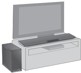 PANASONIC SCHTB385EG - Beim Aufstellen des Hauptgeräts in einem Regal oder auf einem Tisch - 2