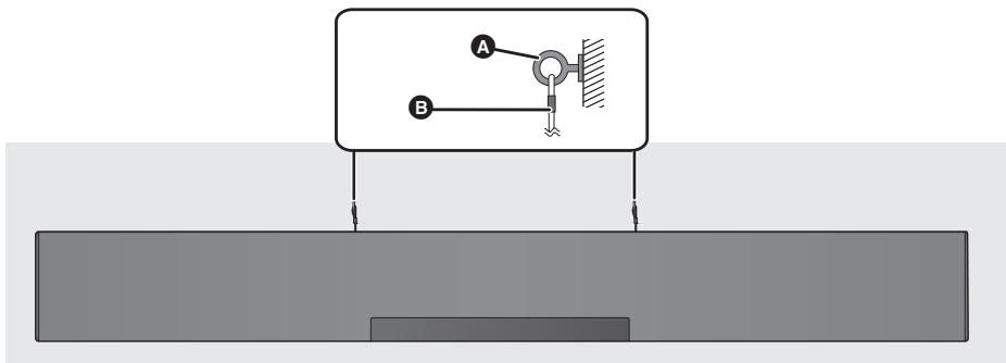 PANASONIC SCHTB385EG - Sichern Sie das Seil an der Wand. - 1