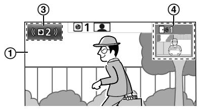 Diagram showing a person walking near a traffic control interface with labeled steps 1, 2, and 3.