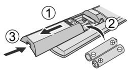 PANASONIC CSTZ50TKEW - De batterijen plaatsen - 1