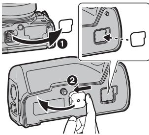 PANASONIC DMW-BGG1E - Installazione sulla fotocamera digitale e rimozione dalla stessa - 1