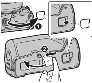 PANASONIC DMW-BGG1E - Mounting on and removing from the digital camera - 1