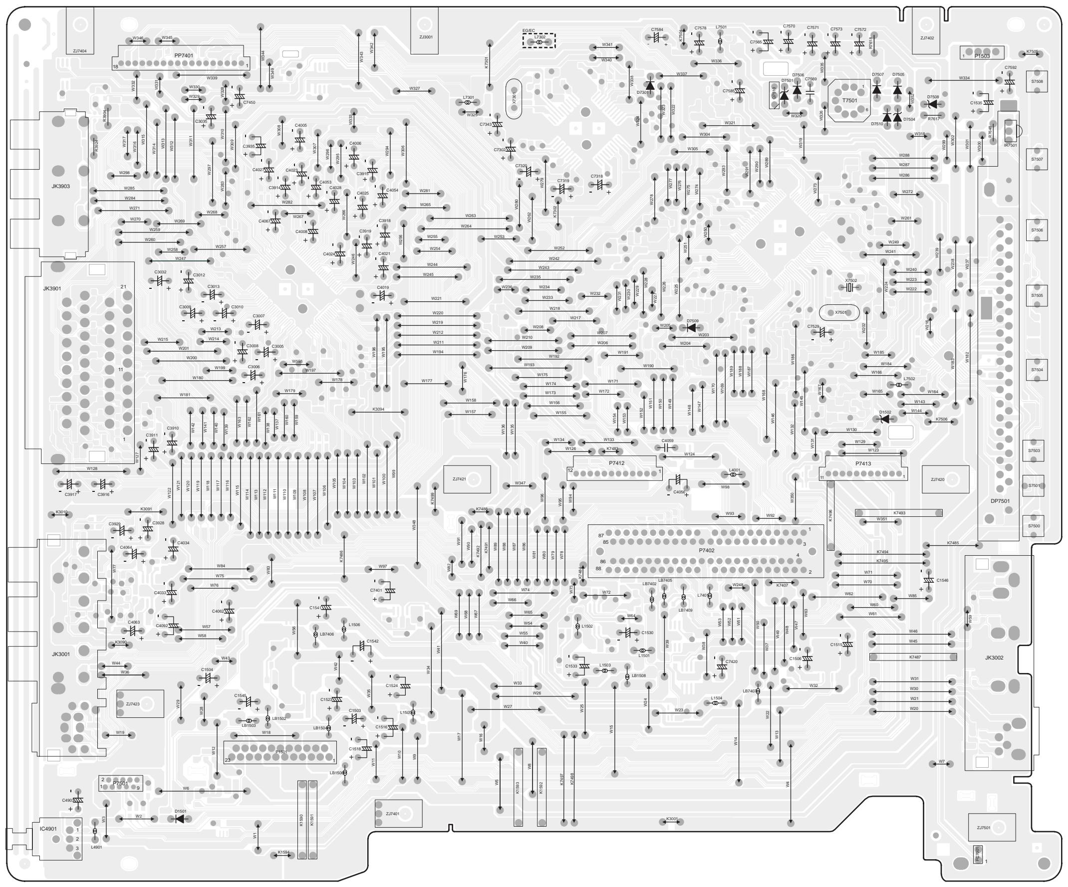 PANASONIC EUR7659T40 - MAIN P.C.B. - 1