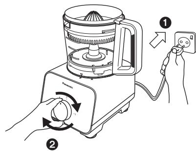 PANASONIC MK-F500 - como usar: Exprimidor de círicos - 3
