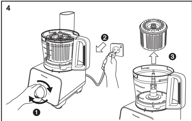 PANASONIC MK-F500 - KÜCHENMASCHINE - SALATSCHLEUDER - - 4