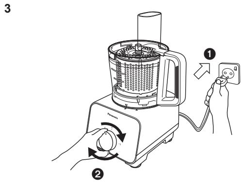 PANASONIC MK-F500 - FOOD PROCESSOR -SALAD DRAINDER - 3