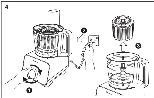 PANASONIC MK-F500 - FOOD PROCESSOR -SALAD DRAINDER - 4