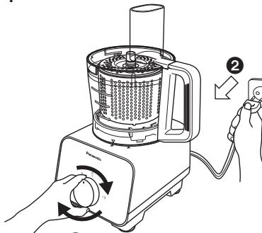 PANASONIC MK-F500 - Comment utiliser : Égoutoir à salute - 9