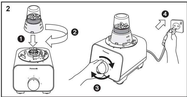 PANASONIC MK-F500 - ACCESSOIRE DE BROYAGE À SEC - 2