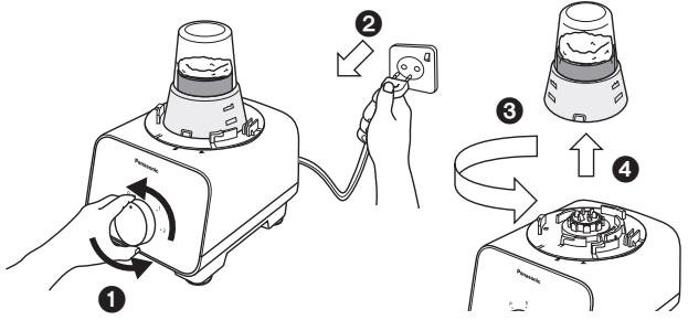 PANASONIC MK-F500 - Ingredients voorbereiden op malen - 3