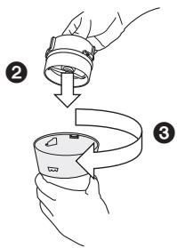 Diagram showing two-step steps of a wristwatch usage, labeled with numbers ② and ③.