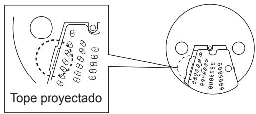 Tope proyectado