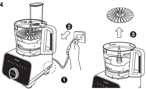 Diagram illustrating the step-by-step installation of a blender with labeled parts and instructions in Chinese.