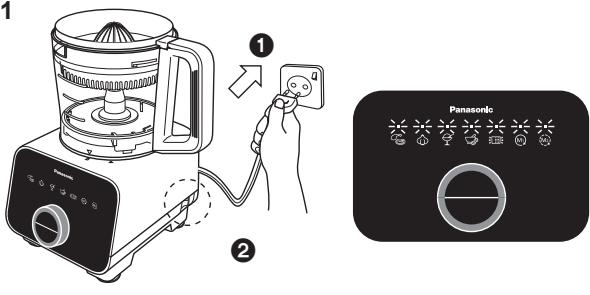 PANASONIC MK-F800 - Gebruik met het handmatige menu - 1