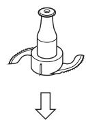 PANASONIC MK-F800 - Mesblad · Kneedblad · Klopschijf · Raspschijf - 1