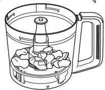 Diagram showing a hand using a blender to press down a device into a watermelon container, illustrating the process.