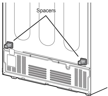 PANASONIC NR-BS53VW3 - Installing the spacers - 2