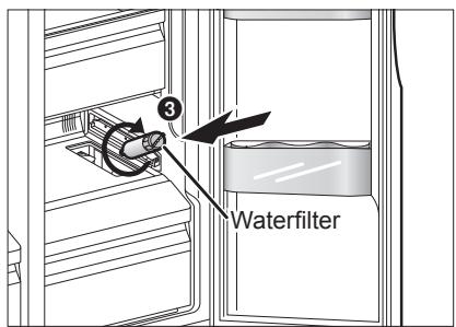 PANASONIC NR-BS53VW3 - Installeren van het waterfilter - 2