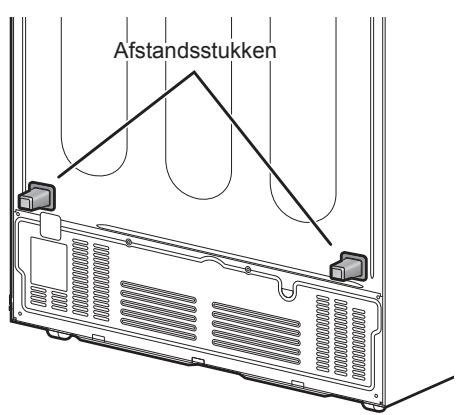 PANASONIC NR-BS53VW3 - Installeren van de afstandsstukken - 2