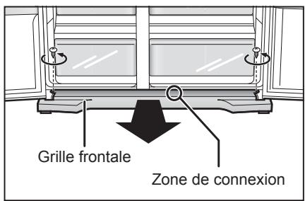 PANASONIC NR-BS53VW3 - Reconnexion des tuyaux d'alimentation d'eau - 2