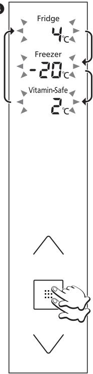 PANASONIC NR-BS53VW3 - Setting the temperature - 4